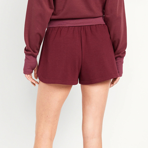 OEM/ODM <b>shorts</b> for <b>women</b> 100% cotton <b>short</b> length custom DTF printed logo with strings lightweight casual wear <b>women's</b> <b>shorts</b> - Product Image 3