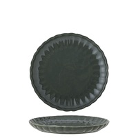 Vente fraîche vaisselle de table chargeur de nourriture et plaque d'exposition tendance forme ronde métal fer maison et cuisine vaisselle chargeur plaque