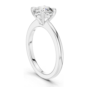 Anillo de Compromiso Solitario con Diamante de Laboratorio de 1.5 CT, Corte Brillante Redondo VVSVS EF CVD, Oro de 18K, 14K, 10K y Plata 925, Oro Rosa, Amarillo - Product Image 1