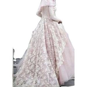 Sky Blue Muslim Evening <b>Dresses</b> Lace Long Sleeves High Neck Saudi Modest Islam <b>Prom</b> Wedding Gowns 2023 - Product Image 1