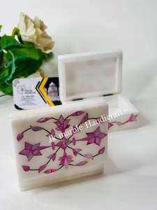 Caja de Joyería de Mármol Natural con Incrustaciones Hechas a Mano, Estilo Personalizado, Métodos de Impresión, Alta Calidad, Disponible al por Mayor, al Mejor Precio - Product Image 4