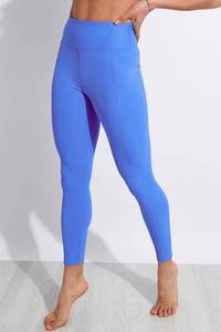 Mallas de gimnasio de cintura alta impresas personalizadas para mujer tela de punto de LICRA de poliéster cómoda con función elástica - Product Image 2