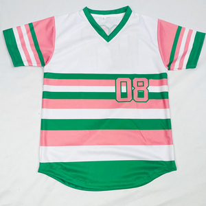 Alpha | Kapa Maillot de baseball et de softball premium pour femmes sur mesure brodé en polyester sublimé de sororité à la conception grecque - Product Image 4
