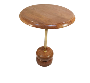 โต๊ะคอนโซลด้านข้างทำจากไม้ท็อปโลหะสีทองพร้อมฐานไม้โต๊ะส่วนกลางสุดหรูสำหรับตกแต่งบ้านโรงแรมเฟอร์นิเจอร์ดีไซน์ใหม่ - Product Image 1