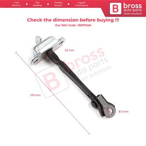 BDP1548 sangle de limiteur de contrôle d'arrêt de porte arrière 4/5 pièces d'auto de porte pour Corolla E21/E210 2019-On Bross Bross 68630-02340 - Product Image 6