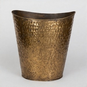 Poubelle en métal SatinLustre avec finition de style industriel ou salle de bain de restaurant de cuisine à domicile-pour la gestion des déchets de papier - Product Image 4