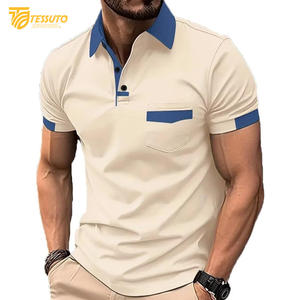 High Quality Men's for Polo Shirt Latest Design Breathable Casual Wear Low MOQ Customized Plus Size Customizable Options - Product Image 2