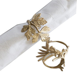 Nouvelle arrivée à la recherche d'un rond de serviette de forme personnalisée pour la décoration de table accessoires de vaisselle pièce maîtresse porte-serviettes finition dorée - Product Image 5