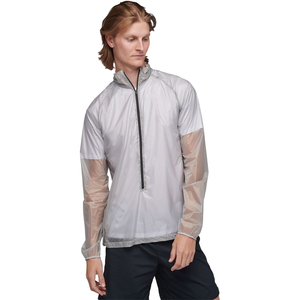 Men's Waterproof Windbreaker Jacket Lightweight Half Zip Transparent Thin Outdoor Sports Running Windproof Coat Wholesale - Product Image 2