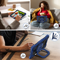 Funda Protectora de Silicona Resistente para Tablet PC, a Prueba de Golpes, con Correa de Mano y Soporte para iPad 10.2 9.ª 8.ª 7.ª Generación