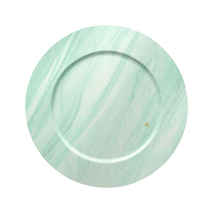 Assiette de chargeur de conception avantageuse en forme ronde en métal sous la plaque d'exposition pour l'utilisation de la vaisselle de fête de mariage - Product Image 1