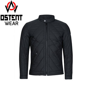 Chaqueta de cuero ajustada corta para mujer hecha a medida al por mayor abrigo bomber de calle de nuevo estilo con bolsillos con cremallera y cuello levantado - Product Image 3
