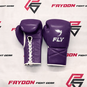 FLY Personalized Logo Custom Made Burgundy Color Professional Laced Up Sparring <b>Gloves</b> Wholesale Adjustable Martial Arts <b>Gloves</b> - Product Image 2