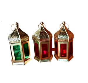 Nouveau Style maison décorative Vintage verre métal lanterne marocaine pour hôtel Ramadan éclairage décoratif utilisation lanterne de sol - Product Image 6