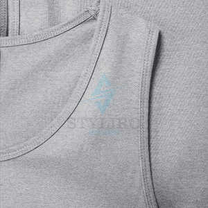 เสื้อกล้ามกีฬาผ้าฝ้ายไซส์ XL แขนกุดสำหรับใส่วิ่งและเพาะกายฟิตเนสยิมฟิตเนสออกแบบโลโก้ได้ตามต้องการ - Product Image 6