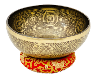 ขันทองเหลืองแกะสลักพระพุทธรูปสมัยใหม่ ทำด้วยมือ สำหรับการทำสมาธิ โยคะ การบำบัดด้วยเสียง ระดับพรีเมียม - Product Image 2