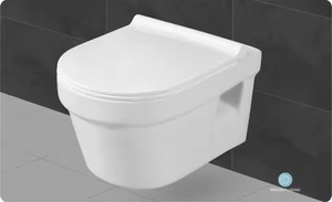 Inodoro de doble descarga Vistaar con sistema de descarga mecánica de cisterna oculta para uso en el baño - Product Image 5