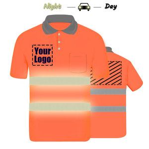2025 <b>Men's</b> High Quality Anti-Wrinkle Safety Construction for <b>Polo</b> T-<b>Shirts</b> Reflective Cotton <b>Polos</b> with Security Features - Product Image 4