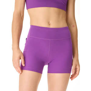 Pantalones cortos básicos de malla para mujer, logotipo personalizado y diseño, servicio OEM, tela de rizo cómoda con técnicas lavadas - Product Image 1