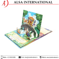 Servicio de impresión de libros para niños de libros emergentes coloridos de calidad superior del fabricante indio