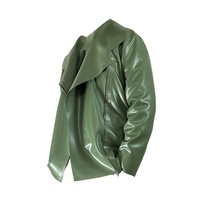 Latex fétiche moto caoutchouc Catsuit fermeture éclair Latex corps complet femmes noires unisexe personnalisé OEM ODM très mignon veste