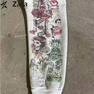 DTG เสื้อฮู้ดผ้าคอตตอนหนาของผู้ชายเสื้อมีฮู้ดแบบสวมหัวมีฮู้ดโฟม3D ออกแบบได้เองสำหรับโลโก้กราฟิกเป็นมิตรกับสิ่งแวดล้อม - Product Image 4