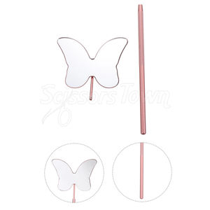 Espejo de pestañas duradero con mango de agarre suave de marca personalizada y amplia superficie de visualización - Product Image 5