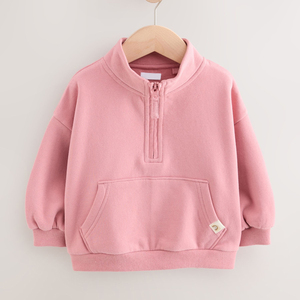 Sudaderas con Cierre de Alta Calidad para Niños, Colores Lisos, Sudaderas con Capucha, Colección de Invierno, Atuendos de Moda, Atuendos Ecológicos - Product Image 1