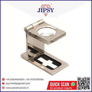 Achetez une loupe diamant 10X, loupe à main double pliage en laiton, lentille de loupe à prix abordable - Product Image 6