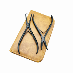 Pinzas para Extensiones de Cabello Negro Mate, Abridor y Cierrador de Micro-Enlaces Premium, Herramientas Impermeables de Calidad Superior - Product Image 1