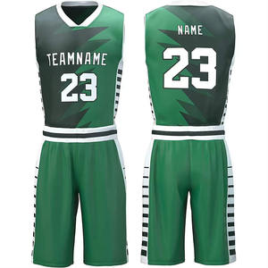 Vêtements de sport d'extérieur personnalisés de haute qualité, nouvelle conception, 100% polyester, uniforme de basket-ball - Product Image 5