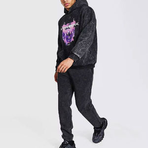 Chándal para hombre, ligero, de dos piezas, con chaqueta con cremallera y pantalones deportivos para hacer ejercicio, fitness, deporte informal, chándal para hombre - Product Image 1