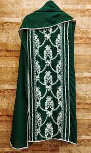 Foux jorjet ชุดเดรสปักของผู้หญิงวัสดุชุดผ้าไหม santon ด้านล่าง GPO less dupatta ทอ200gsm ขนสัตว์ธรรมดา - Product Image 4