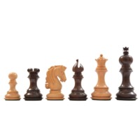 Pièces d'échecs en bois naturel personnalisables Moghul Art, emballage avec logo personnalisé - Outil de divertissement et d'apprentissage familial de haute qualité