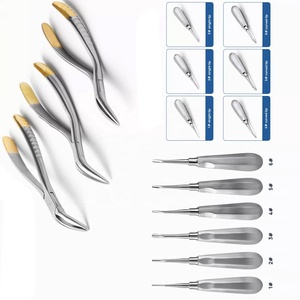 Fórceps y elevadores de extracción dental de acero inoxidable de primera calidad, herramientas manuales para procedimientos de extracción de dientes y raíces - Product Image 6