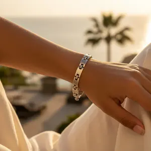 Handmade Sterling Silver <b>Tennis</b> <b>Bracelet</b> <b>for</b> <b>Men</b> Fashion Jewelry Gift - Product Image 2