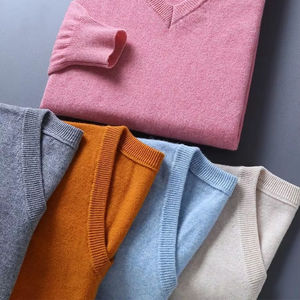 OEM Pull classique en cachemire 100% à col rond et col rond pour hommes de haute qualité pour l'automne et l'hiver Pull à manches longues Pull pour hommes - Product Image 2