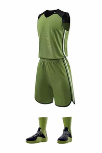 Uniforme de basket-ball pour hommes maillot réversible respirant séchage rapide grande taille impression par transfert de chaleur personnalisée 100% Polyester nouveau - Product Image 6