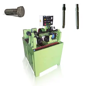 Machine de fabrication et de roulement de vis de tige de filetage de barre d'armature d'arbre de cannelure hydraulique à deux axes