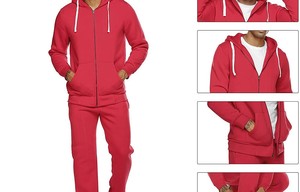 ชุดวอร์มสำหรับผู้ชายชุดออกกำลังกายชุดออกกำลังกาย - Product Image 3