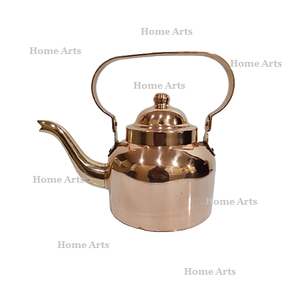 Conception classique cuivre thé café bouilloire qualité supérieure forme ronde thé café lait pot d'eau à bas prix - Product Image 5