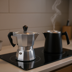 Embudo de Aluminio para Cafetera MOKA INDUCTION de 6 Tazas 0800126, Pieza de Repuesto para Utensilios de Cocina - Product Image 3