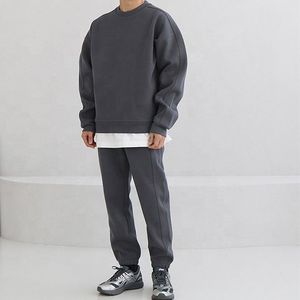 Ensemble de survêtement décontracté unisexe pour homme, 2 pièces, 100 % coton respirant, haut de gamme, OEM personnalisé, automne - Product Image 6