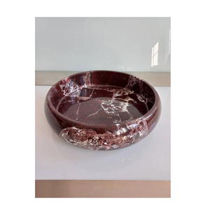 Nouveau bol de service de Fruits de forme ronde de couleur blanche, bol de Fruits secs en marbre massif de qualité supérieure, taille personnalisée - Product Image 3