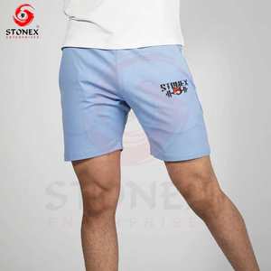 Pantalones cortos deportivos para gimnasio de verano de alta calidad para hombre con diseño personalizado - Product Image 5