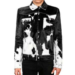 Vestes en cuir de vache naturelle pour hommes, vestes décontractées coupe-vent personnalisées, vestes en cuir véritable tendance et élégantes nouvel arrivage - Product Image 1