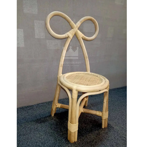 เก้าอี้ไม้ทรงสูงสำหรับเด็กเก้าอี้หวายดีไซน์ทันสมัยน่ารัก - Product Image 1