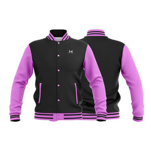 Chaqueta Deportiva Unisex al por Mayor con Logotipo Personalizado, Chaqueta Bomber Informal de Talla Grande, Cortavientos de Lona, Primavera, Sólida, Ecológica, Resistente al Viento - Product Image 6