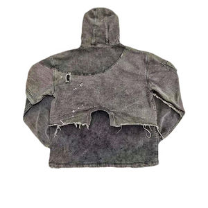 Sweat-shirts à capuche d'hiver de qualité export, effet vieilli, 100 % coton biologique, écologiques, faible MOQ, directement de l'usine - Product Image 6