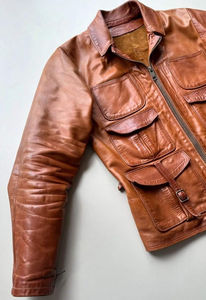 Vestes en cuir pour hommes les plus vendues, qualité supérieure, style vintage, séchage rapide, respirantes, vente en gros personnalisée, nouveau modèle à col montant - Product Image 4